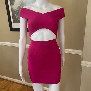 Pink Superdown Bandage Dress